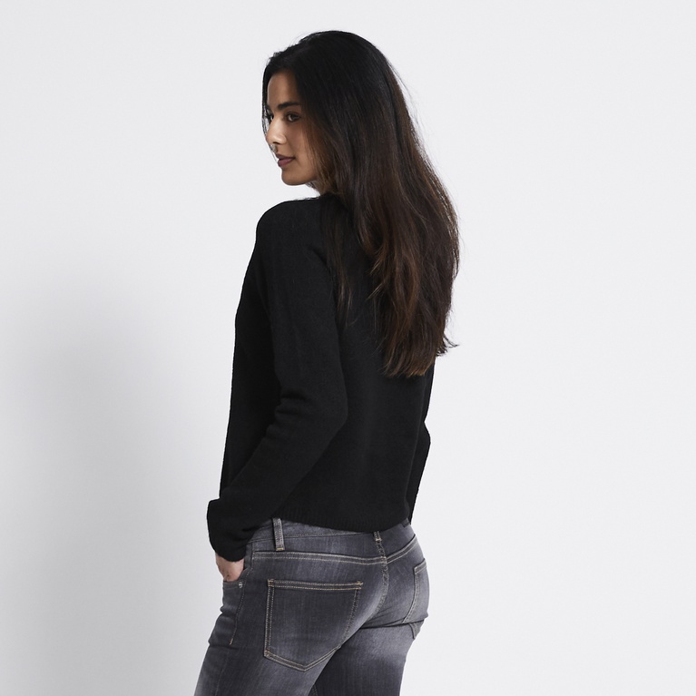 Basic knit cardigan "Audrey" Black